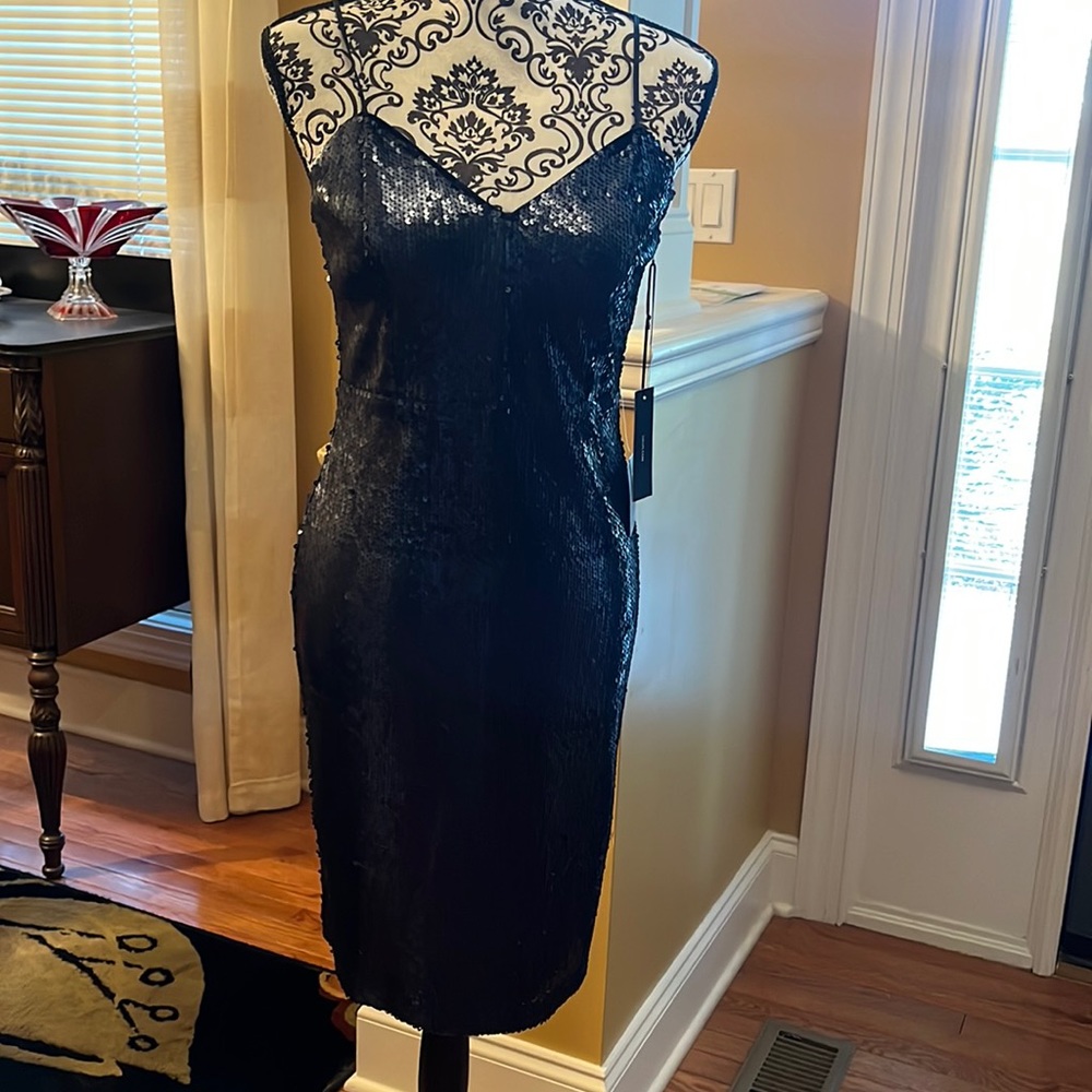 New Lulus Midnight Blue Sequin Dress